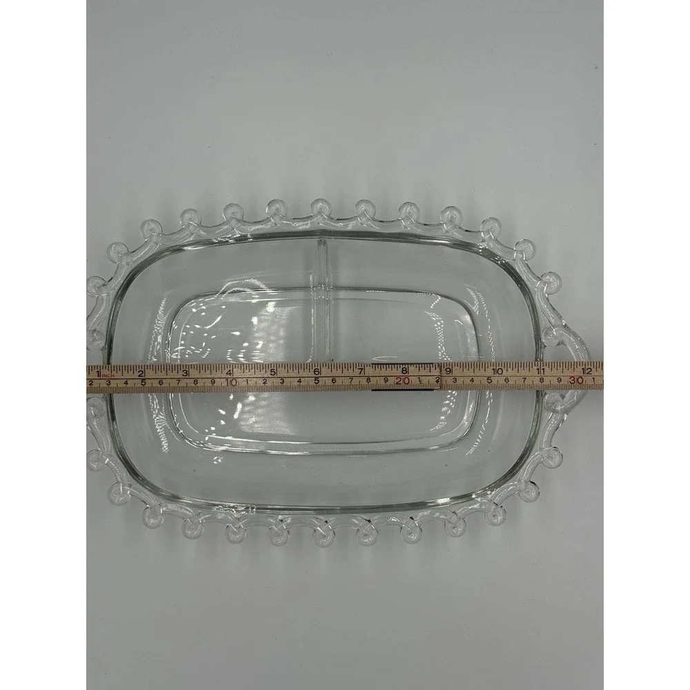 Vintage Helsey Lariat 3 Section Relish Dish Oblong 12.5